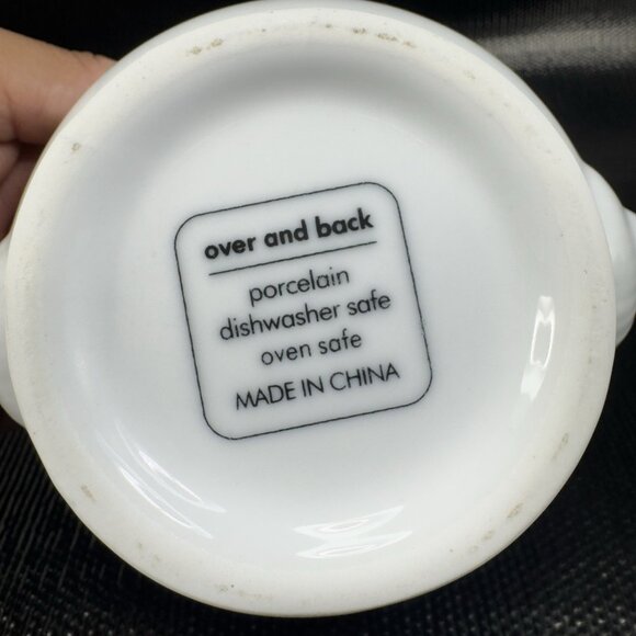 Bistro By Over And Back Lions Head White Porcelain Pedestal Bowl Dish Set 2 VTG - Picture 3 of 16